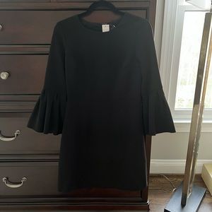 NWT Black Ann Taylor bell sleeve dress